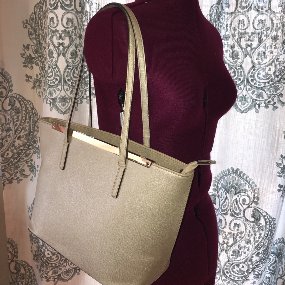 Champagne Gold Aldo Shoulder Tote